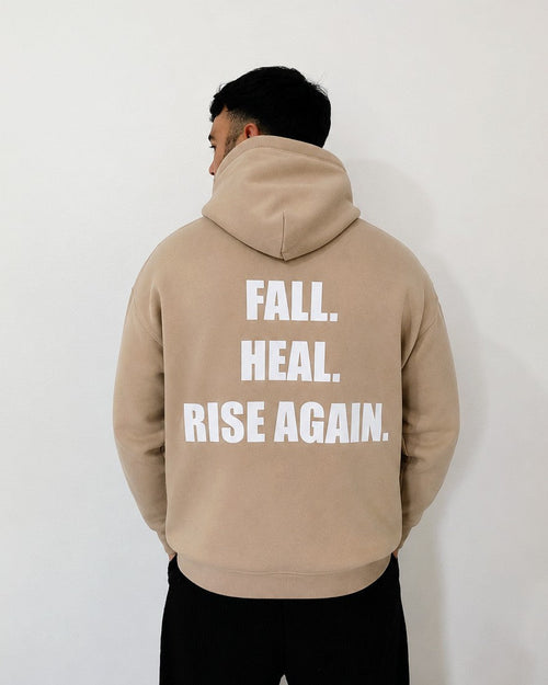 Oversized Heavyweight Hoodie - Beige