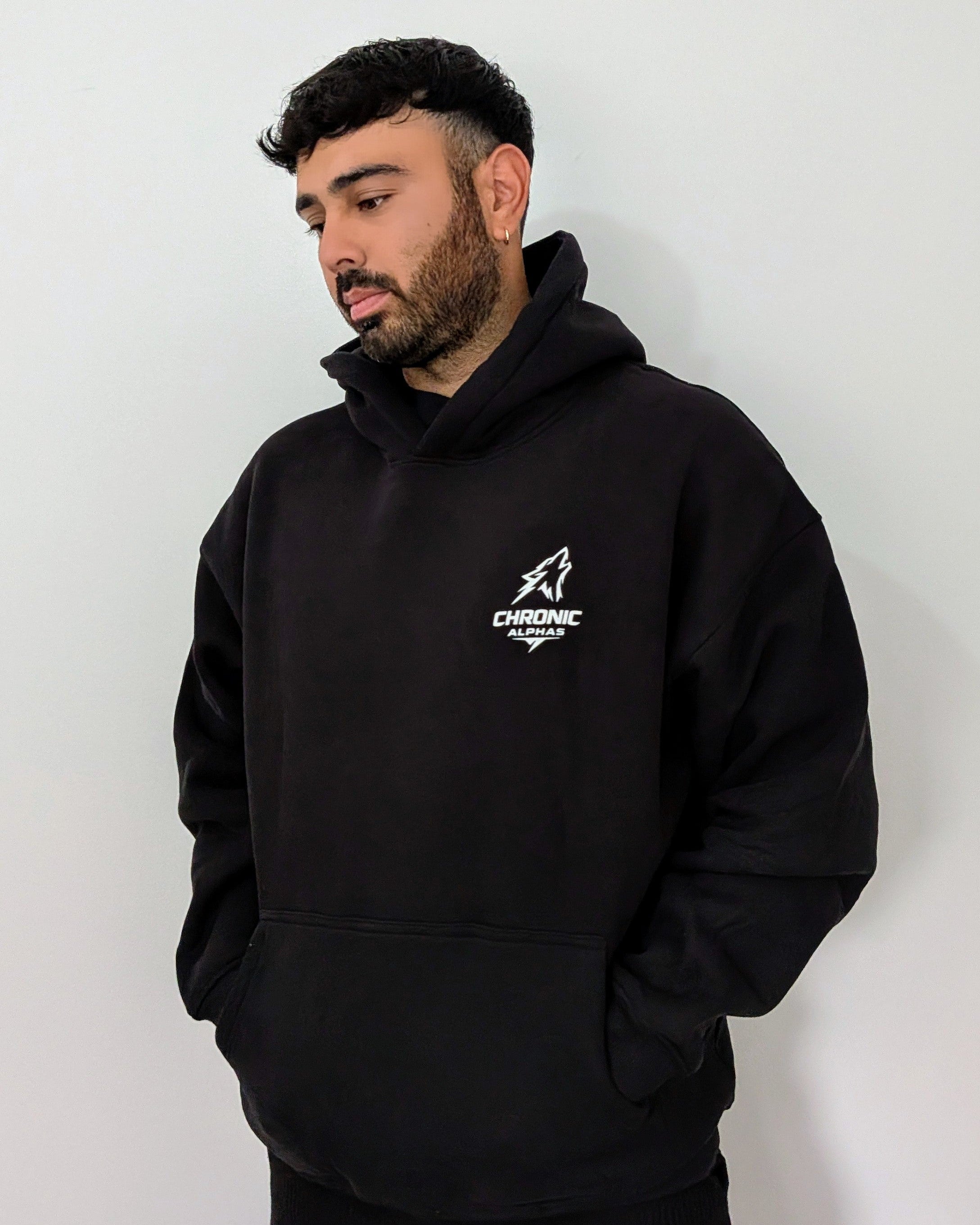 Oversized Heavyweight Hoodie - Black