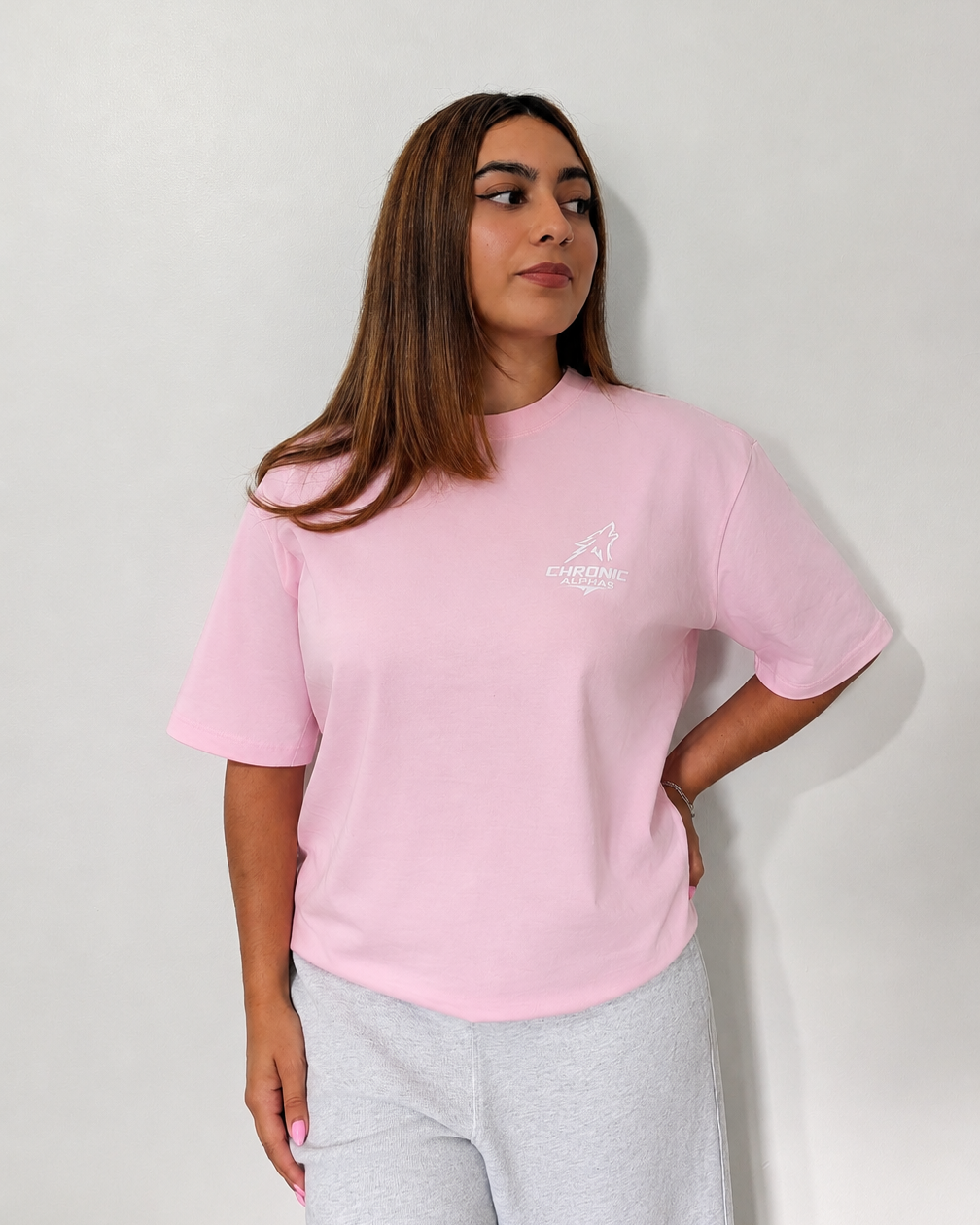 Oversized Heavyweight T-Shirt - Pink